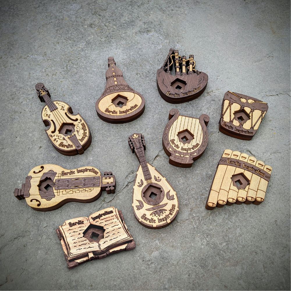 Engraved Wooden Tokens